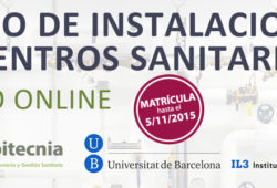 Curso de instalaciones en centros sanitarios Noviembre de 2015