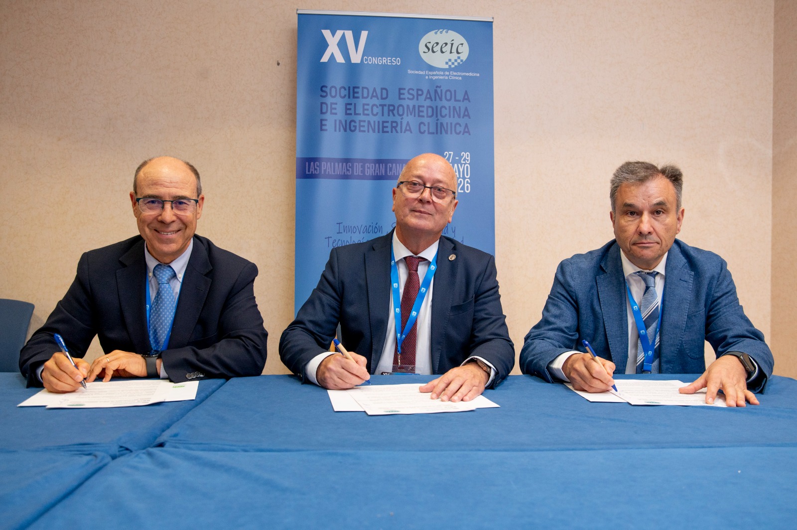 AEIH, SEIB y SEEIC firman un convenio marco para impulsar la colaboración en ingeniería hospitalaria y biomédica